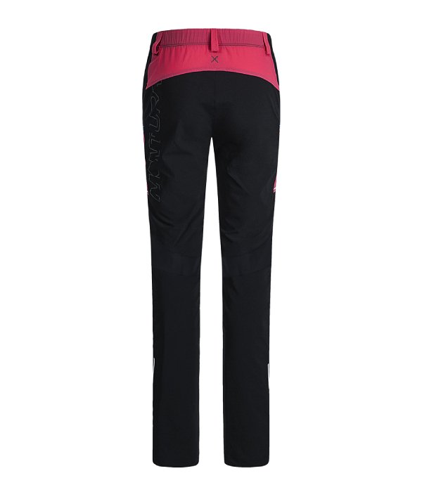 Montura dámské kalhoty Brick, černá/růžová, M